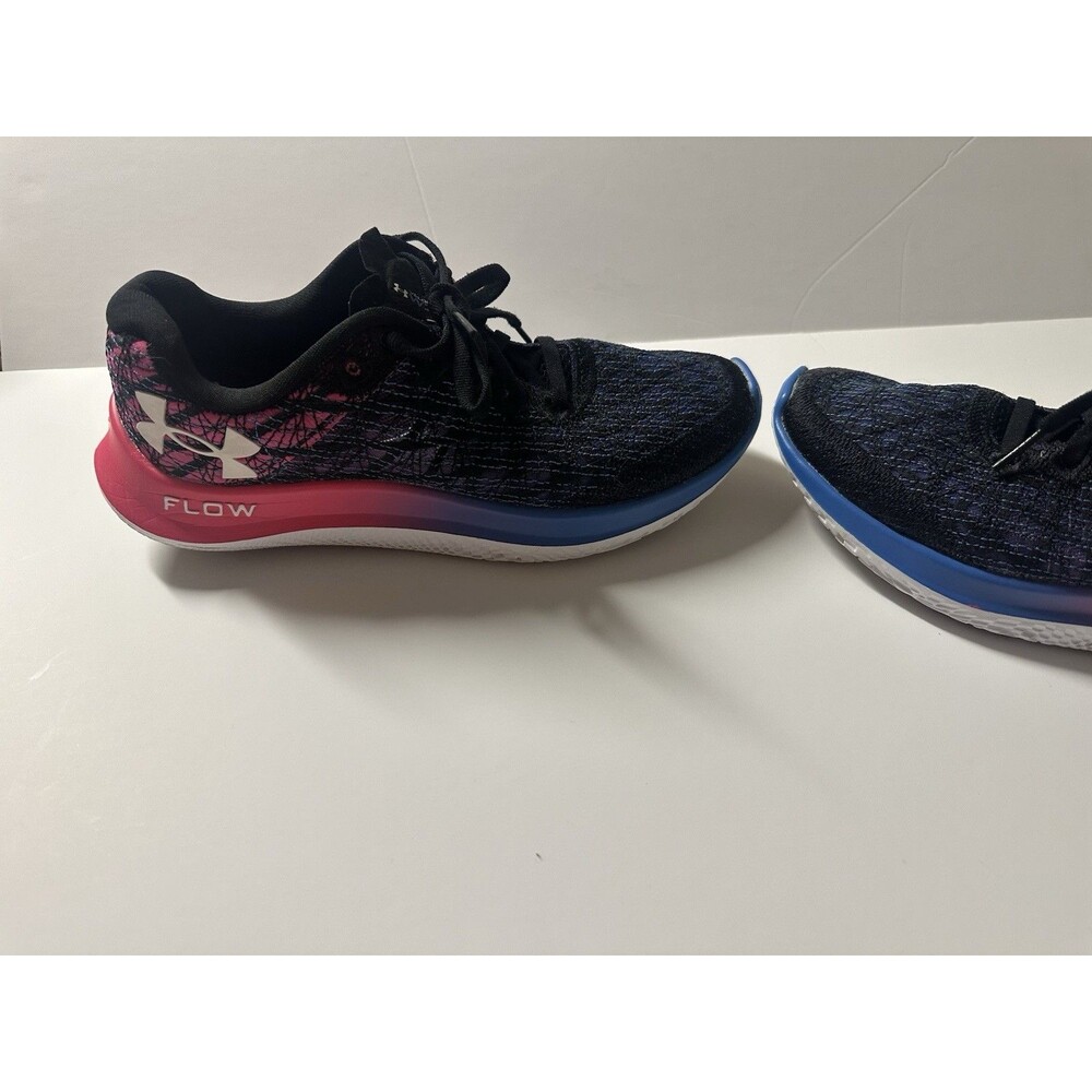 Under Armour Flow Velociti Wind  Running Tenis Black Pink And Blue Size 7 - Picture 13 of 13